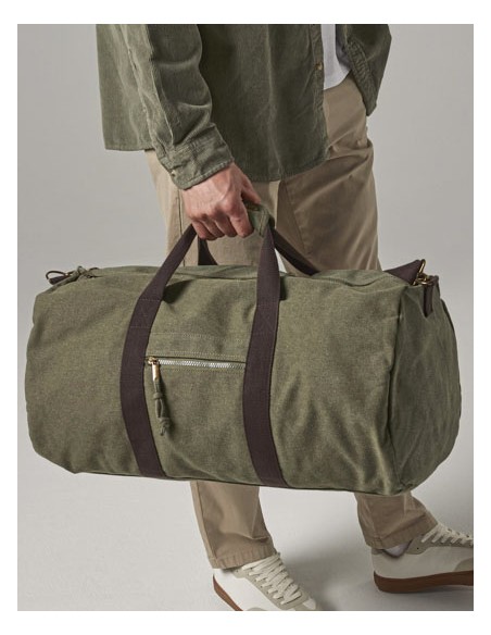 QUA-QD613-Vintage Canvas Holdall 2